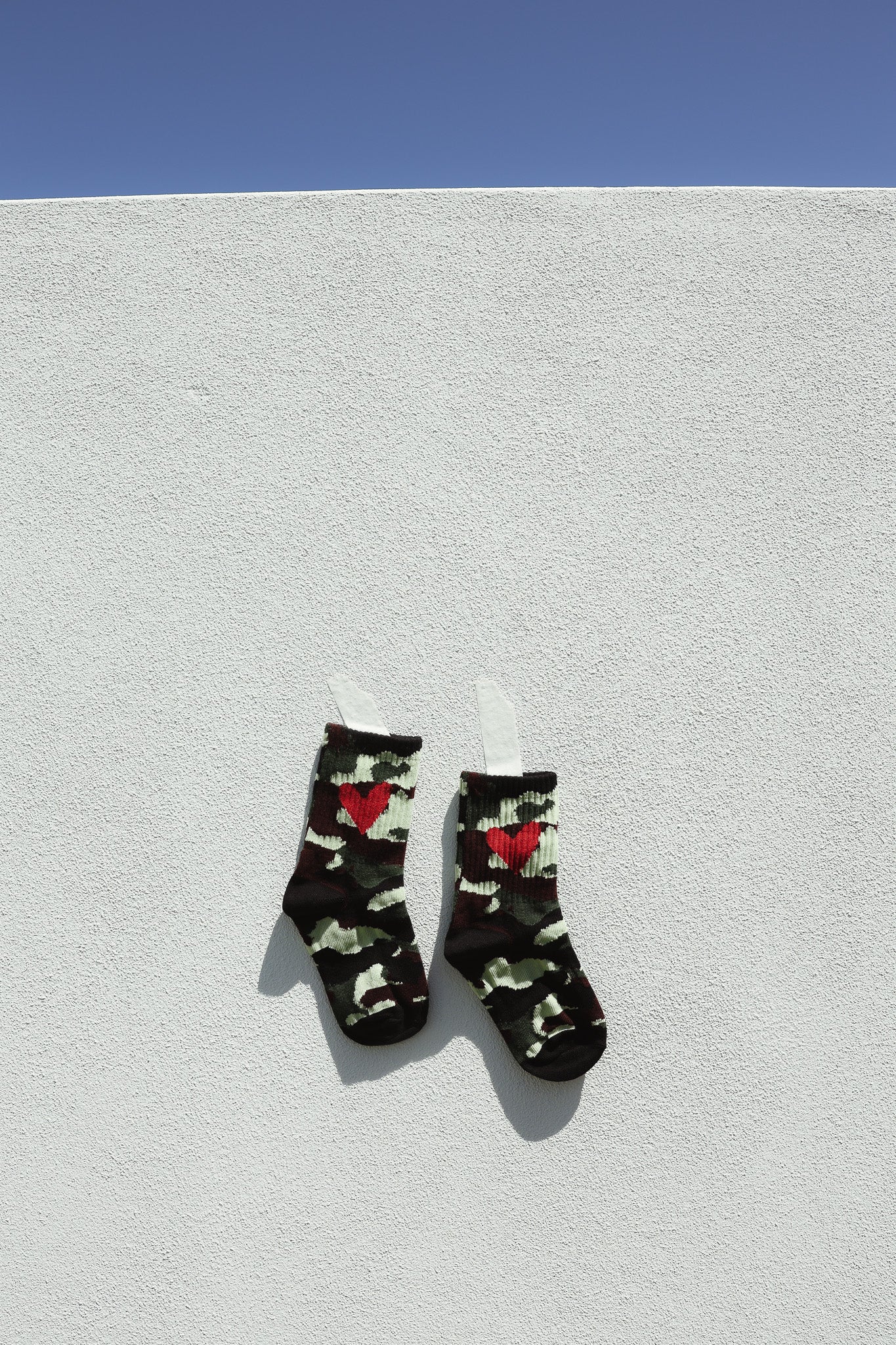 CAMO HEART SOCK