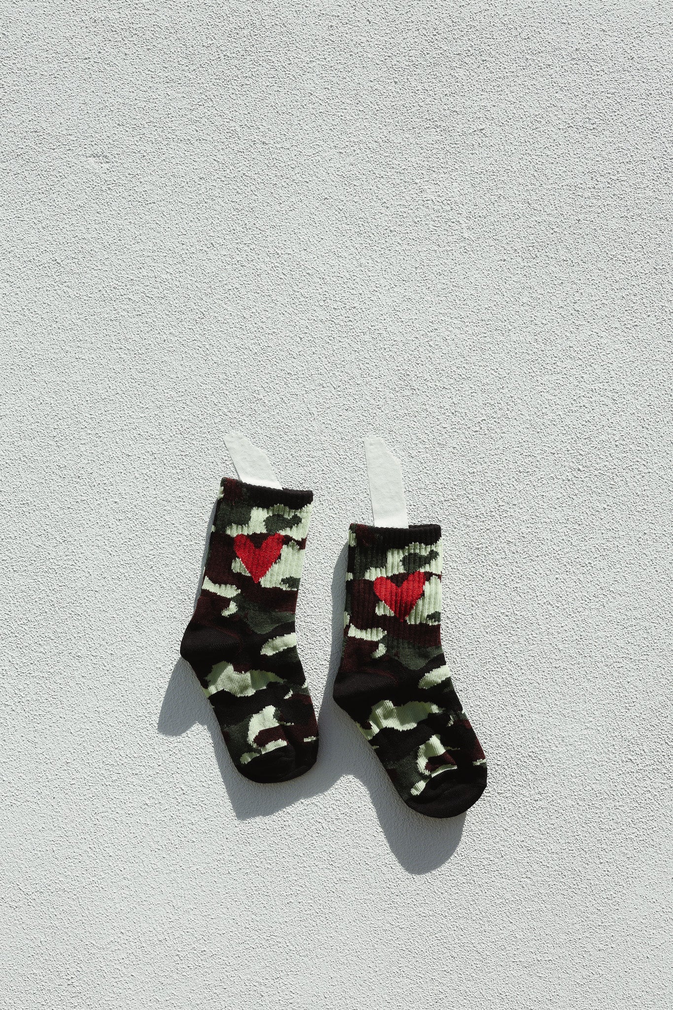 CAMO HEART SOCK